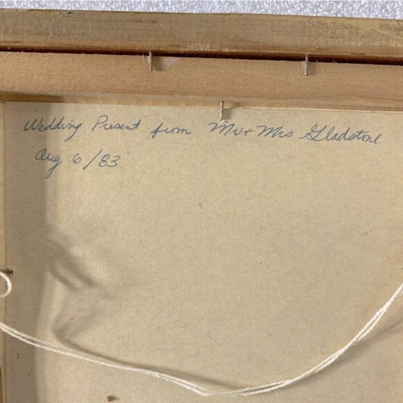 Vintage 1983 Handmade Paper Tole Art Bouquet Of Pansies - Picture 3 of 13